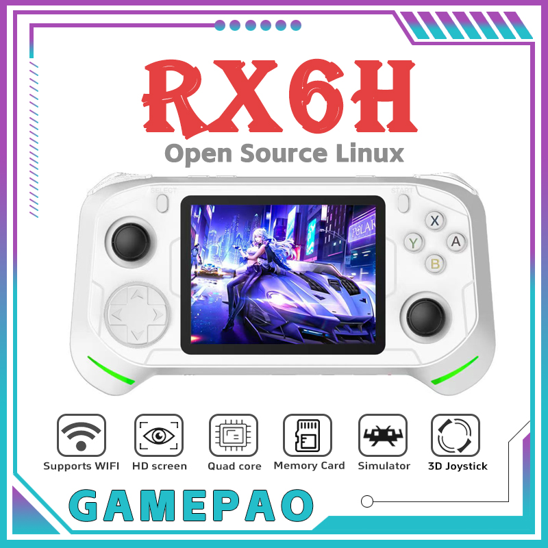 Retro Handheld Game Console R36S - Konsol Video Game Genggam Retro RX6H