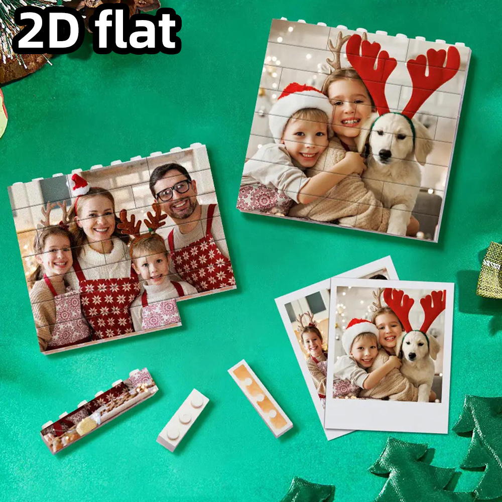 Building Blocks - Blok foto kustom untuk dekorasi Natal.