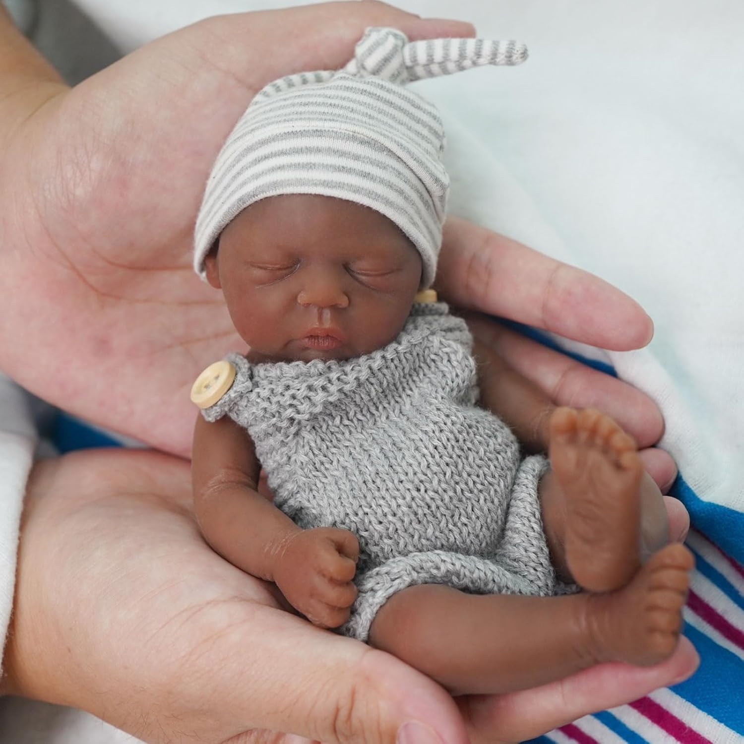 Reborn Baby Doll Silicone Realistic - Boneka Bayi Terlahir Kembali 7 Inci