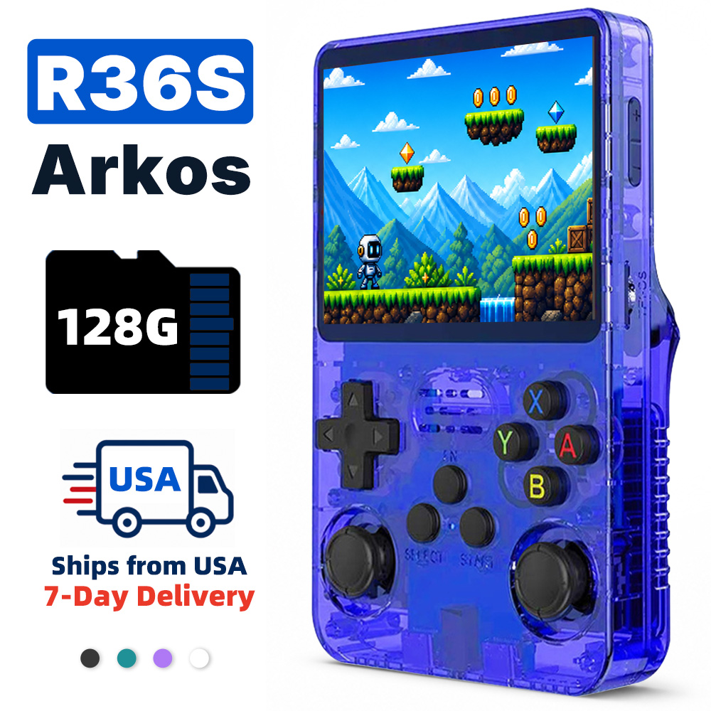 Retro Handheld Game Console R36S - Konsol Game Genggam Retro 2026 Layar