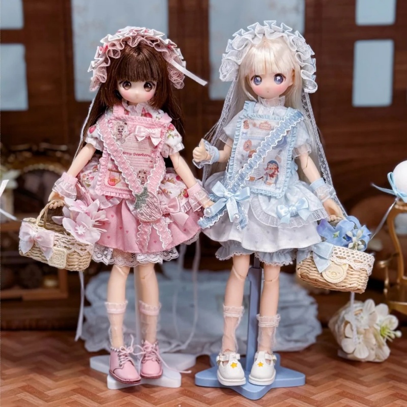 Bjd Doll 1 6 Full Set With Clothes - Pakaian Boneka Bjd Island Ready Stock,
