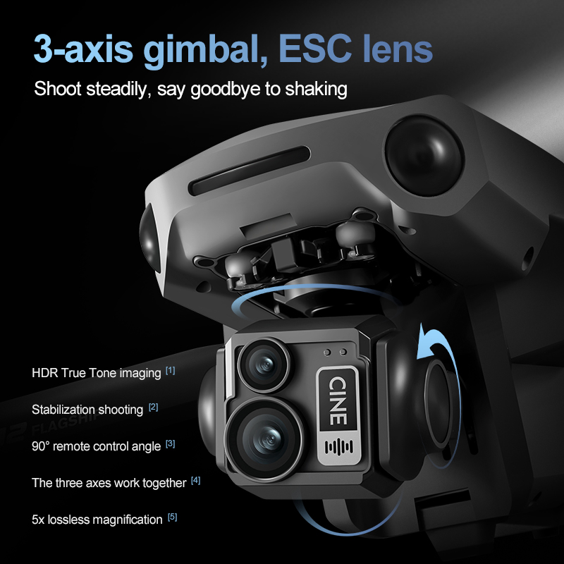 Drone RC Quadcopter 8K 3 Axis  - Fpv Brushless Rc Drone 4K ulasan dan harga