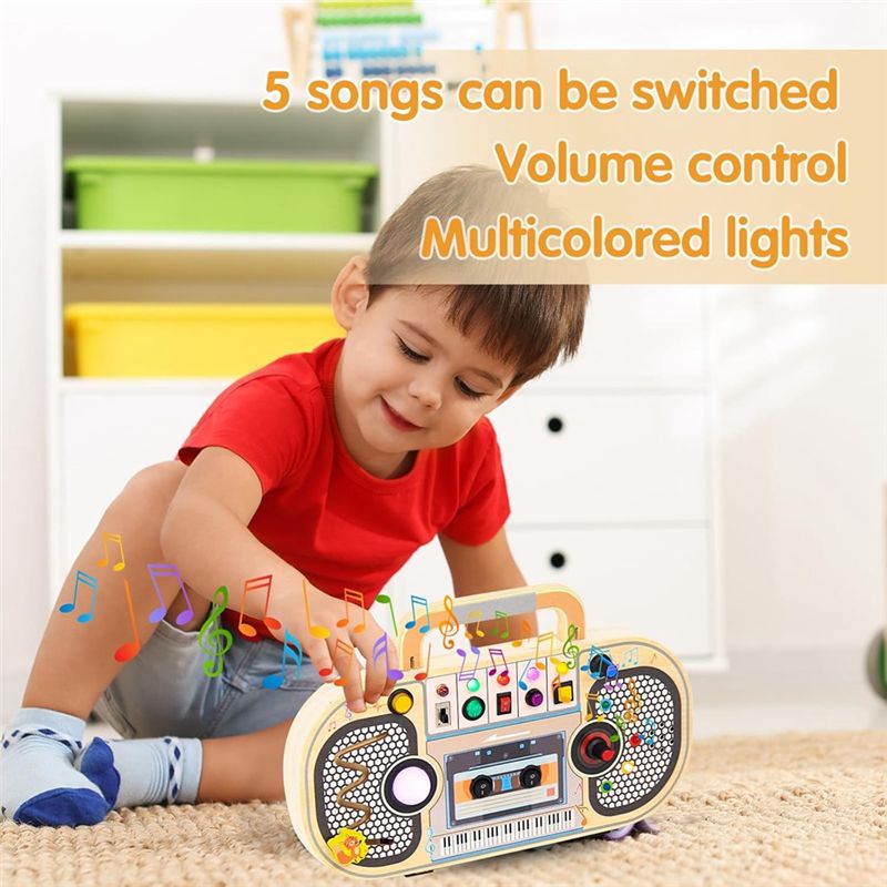 Papan Aktivitas Kayu Montessor - Montessori Wooden Busy Board Toddler ulasan dan harga