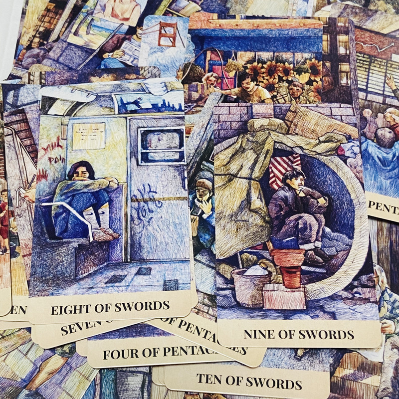 Kartu Tarot City Labyrinth 78  - Tarot Cards Deck With Guidebook ulasan dan harga