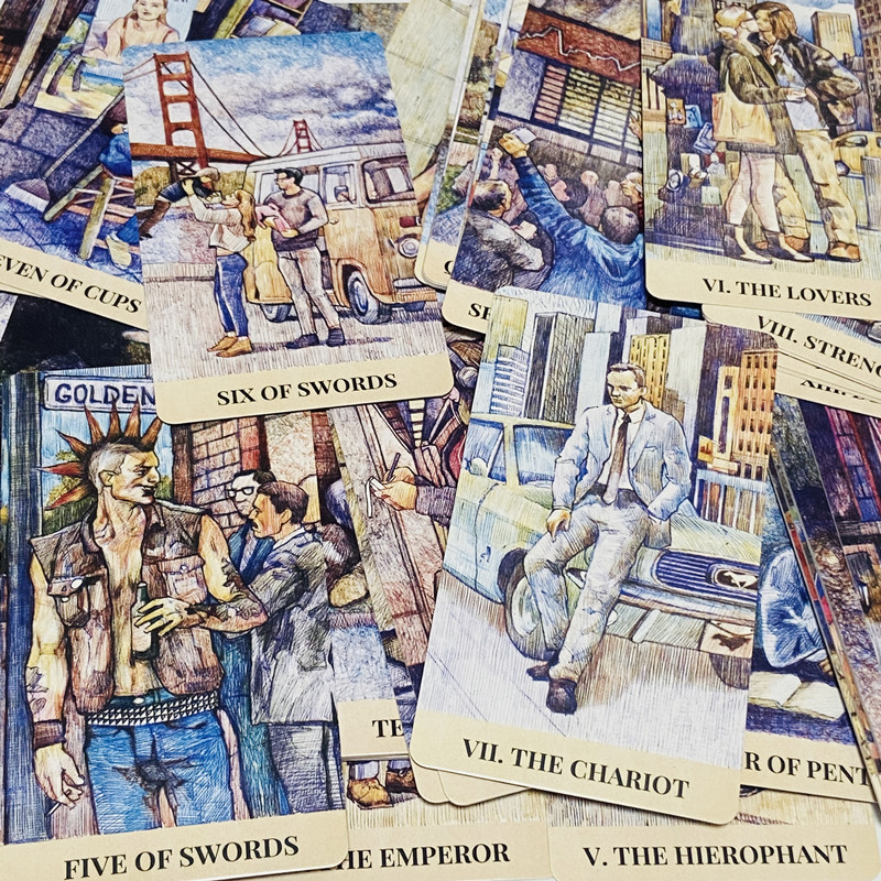 Kartu Tarot City Labyrinth 78  - Tarot Cards Deck With Guidebook ulasan dan harga
