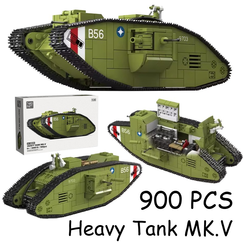 900PCS Tank Berat Perang Dunia - Lego Compatible Military Tank ulasan dan harga