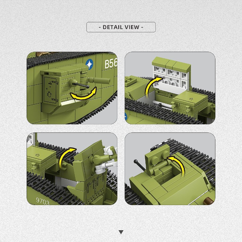 900PCS Tank Berat Perang Dunia - Lego Compatible Military Tank ulasan dan harga
