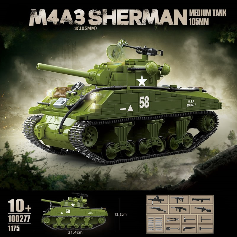New World WarII militer Weapon - Lego Compatible Military Tank ulasan dan harga