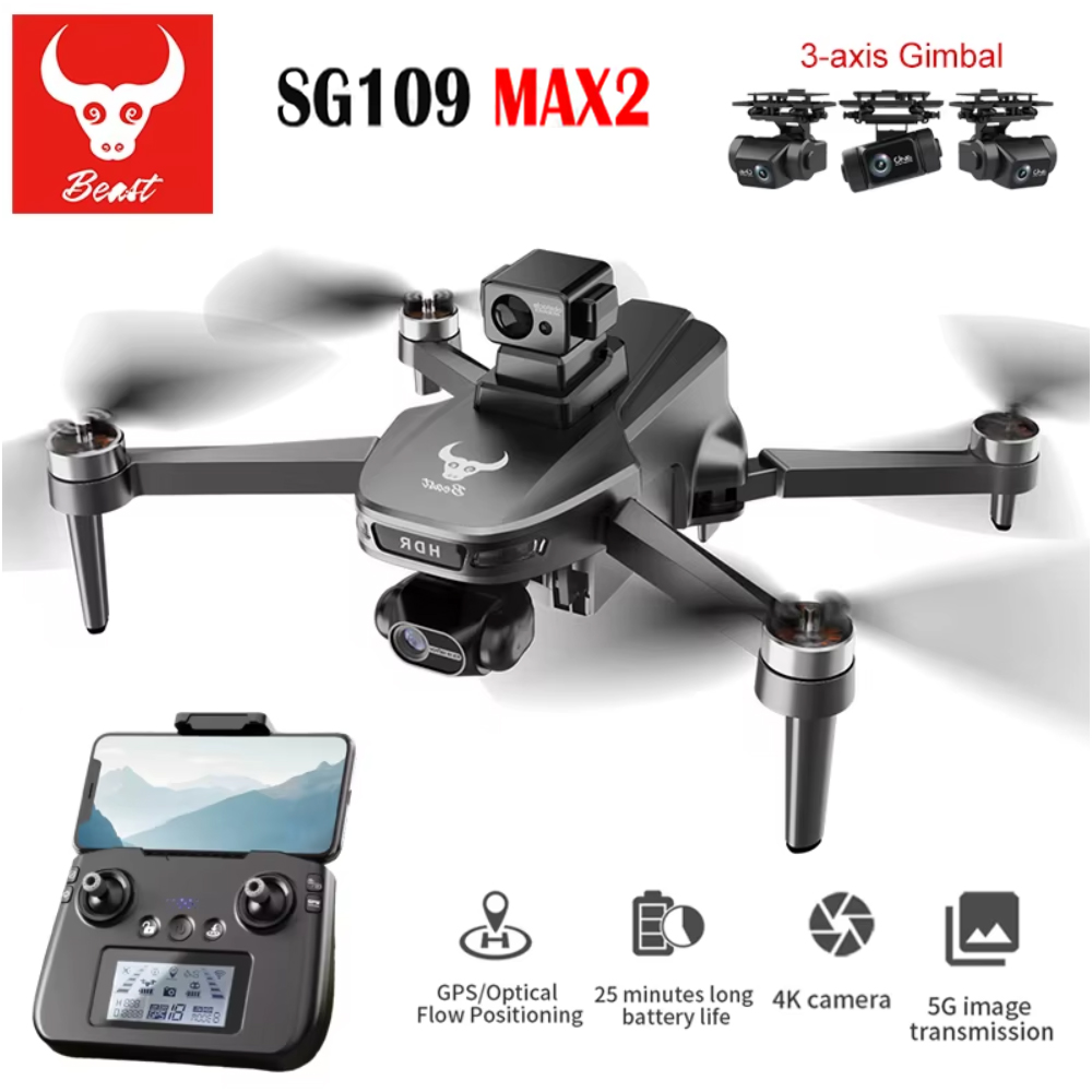 SG109 MAX2 Drone kamera FPV 8K - Fpv Brushless Rc Drone 4K ulasan dan harga