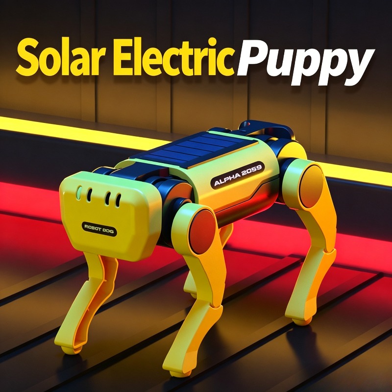 Kit Perakitan Anjing Mekanik T - Stem Solar Robot Kit For Kids ulasan dan harga
