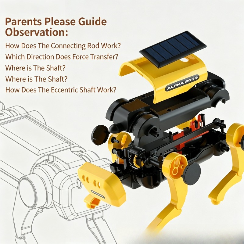 Kit Perakitan Anjing Mekanik T - Stem Solar Robot Kit For Kids ulasan dan harga