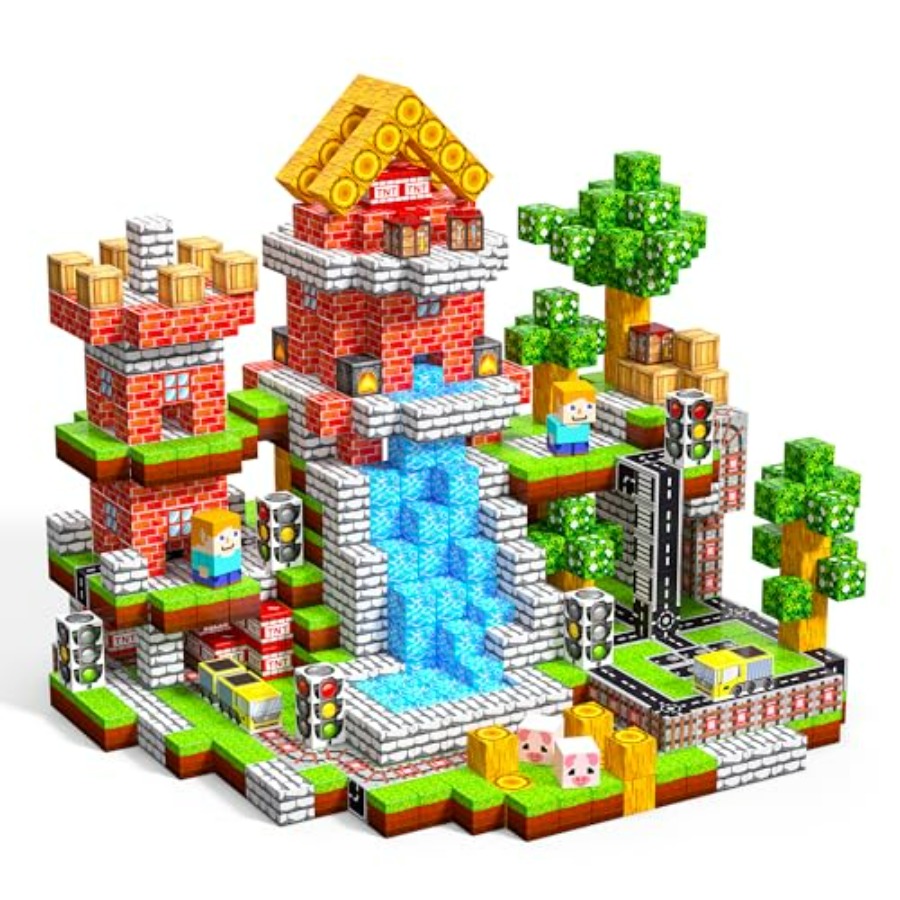 100 Buah Blok Magnetik, Set Ku - Magnetic Building Tiles Set 100Pcs ulasan dan harga
