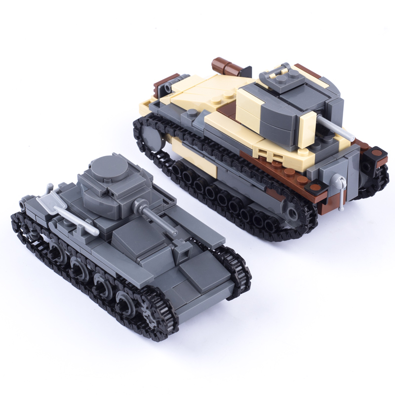 WW2 Jepang Tank Militer Blok B - Lego Compatible Military Tank ulasan dan harga