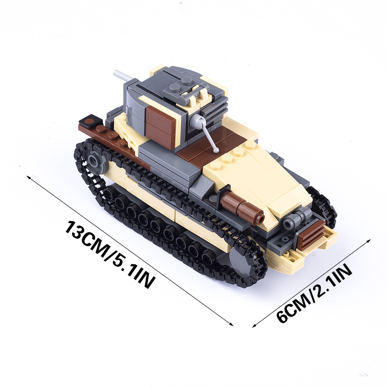 WW2 Jepang Tank Militer Blok B - Lego Compatible Military Tank ulasan dan harga