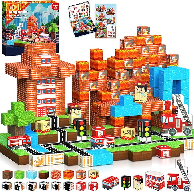 Blok Magnetik 100 PCS Set Bang - Magnetic Building Tiles Set 100Pcs ulasan dan harga