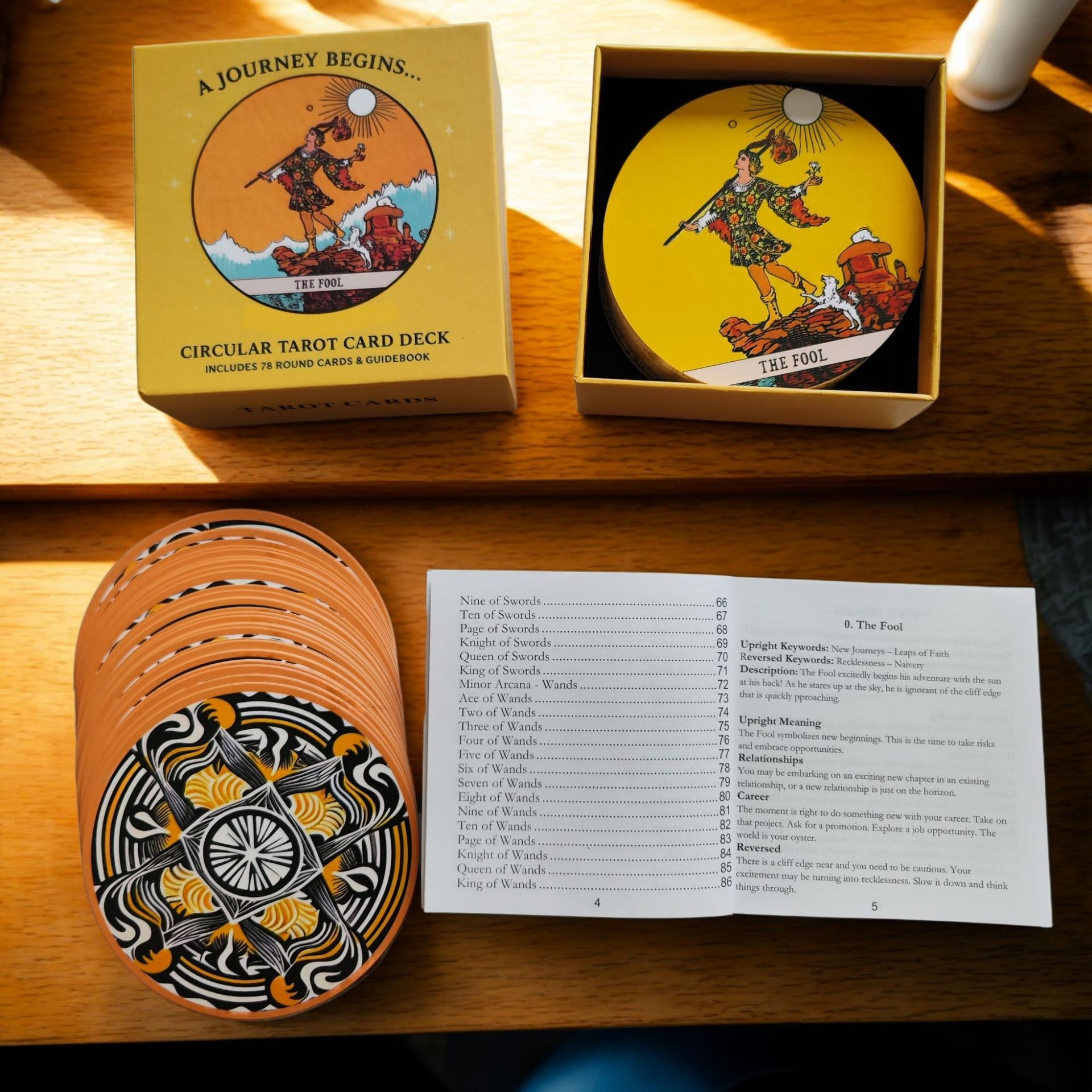 Dek Kartu Tarot Bundar Termasu - Tarot Cards Deck With Guidebook ulasan dan harga
